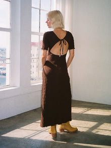 Maya Short Sleeve Dress | Mocha