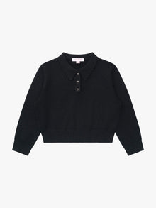 Posey Polo Sweater | Black