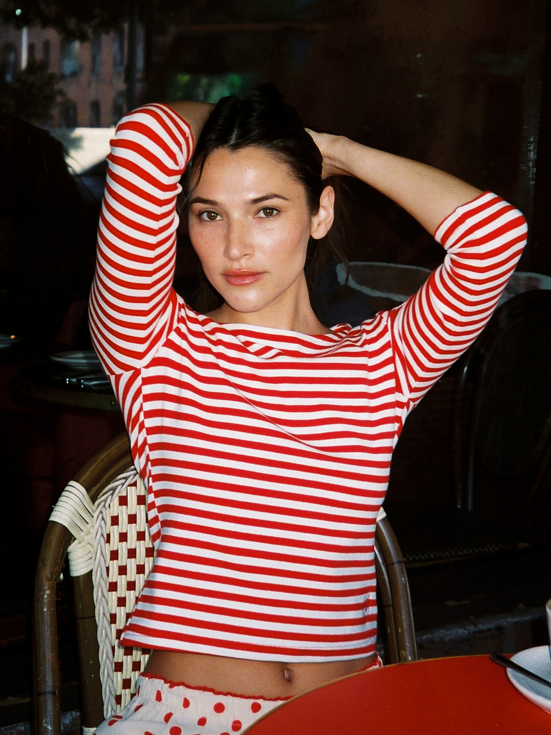 Nia Top | Scarlett Stripe