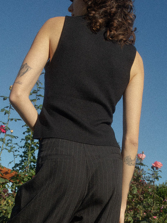 Max Sweater Vest | Black
