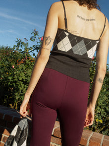 Emi Tank | Grey Argyle