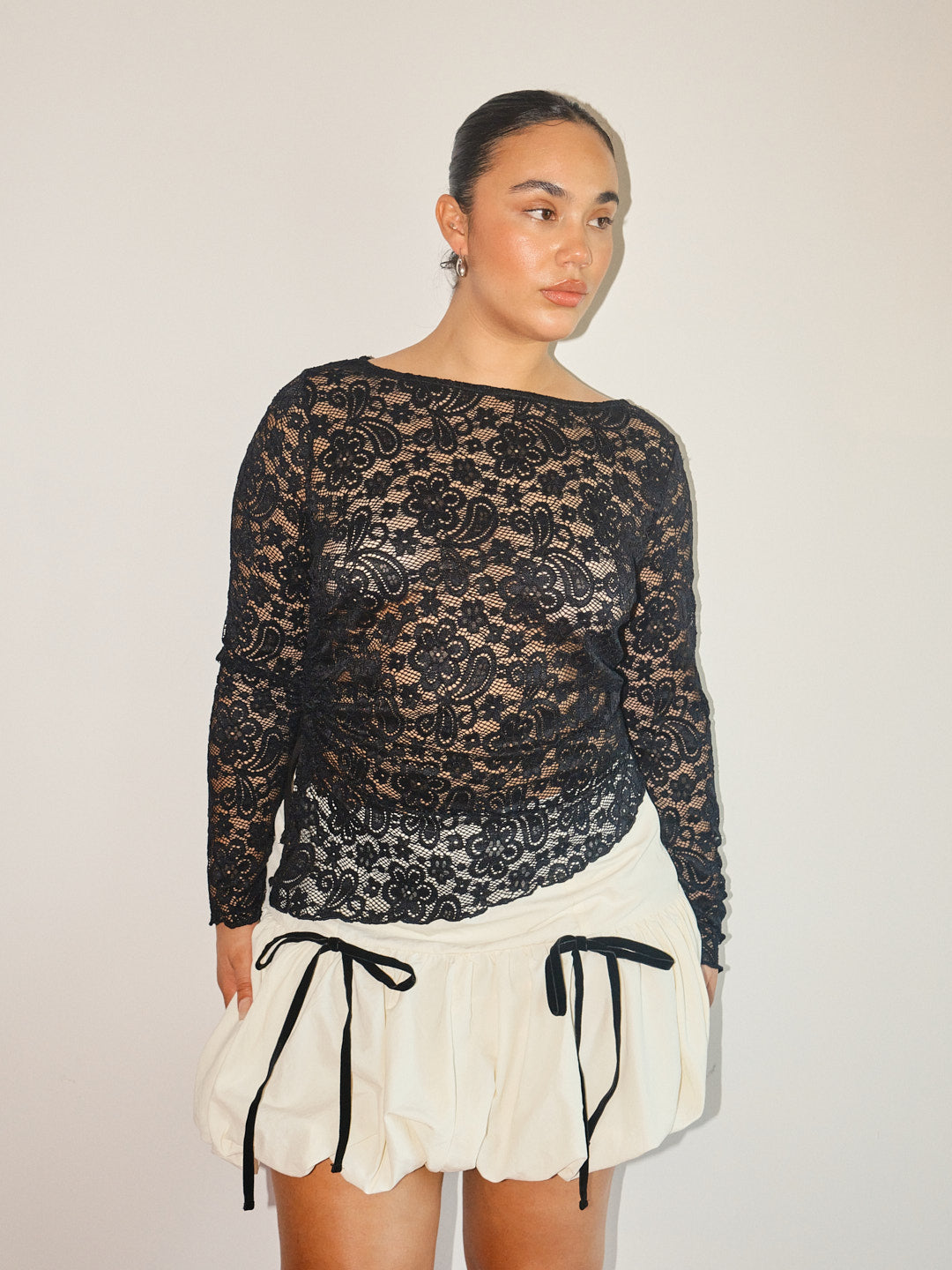 Scarlett Bubble Skirt | Vanilla Black Bows