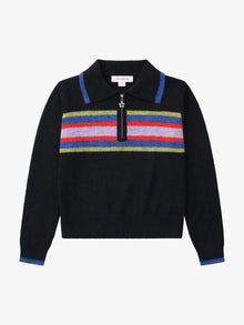 Wylie Half Zip Sweater | Black Multi
