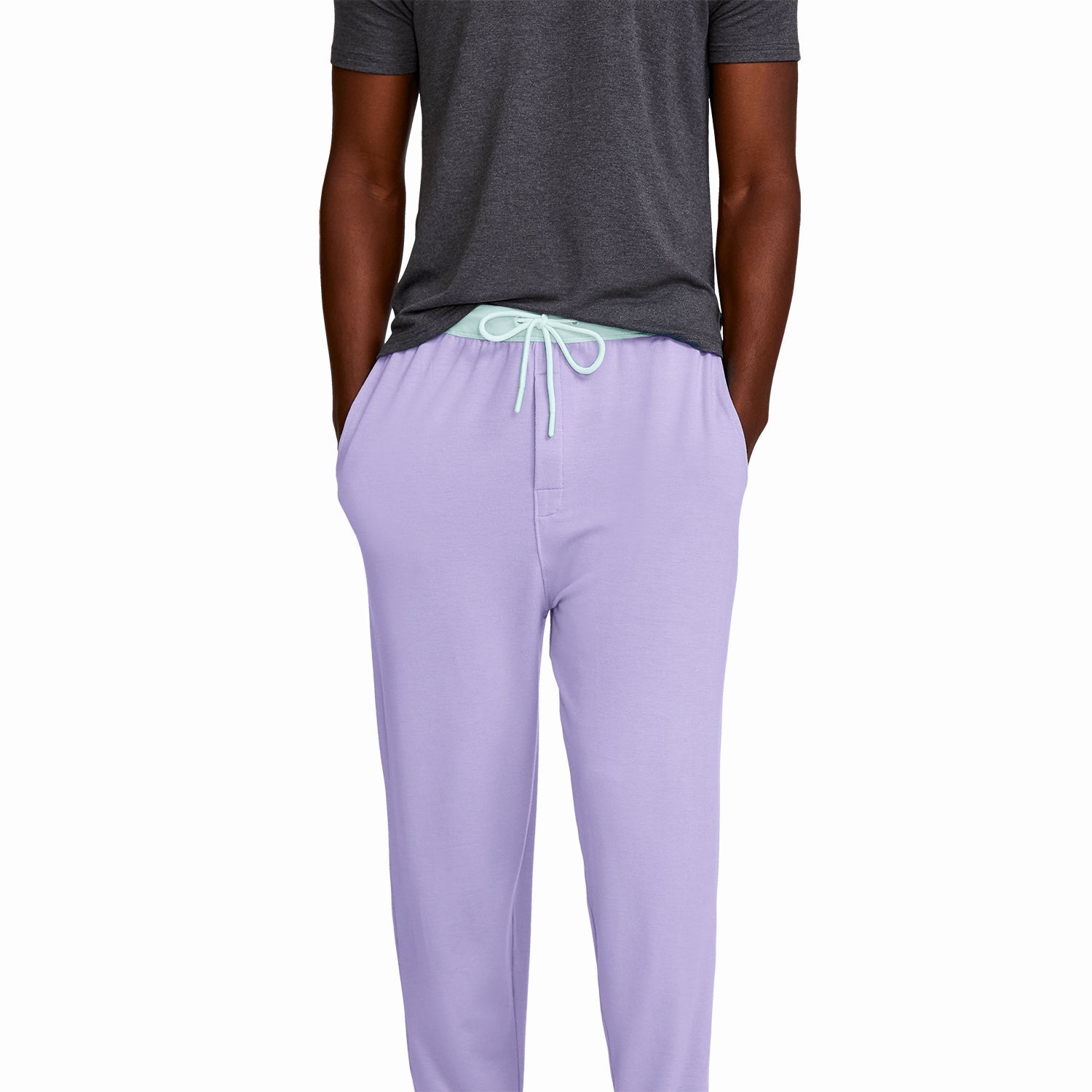 Modal French Terry Lounge Pants | Lavender/Mint