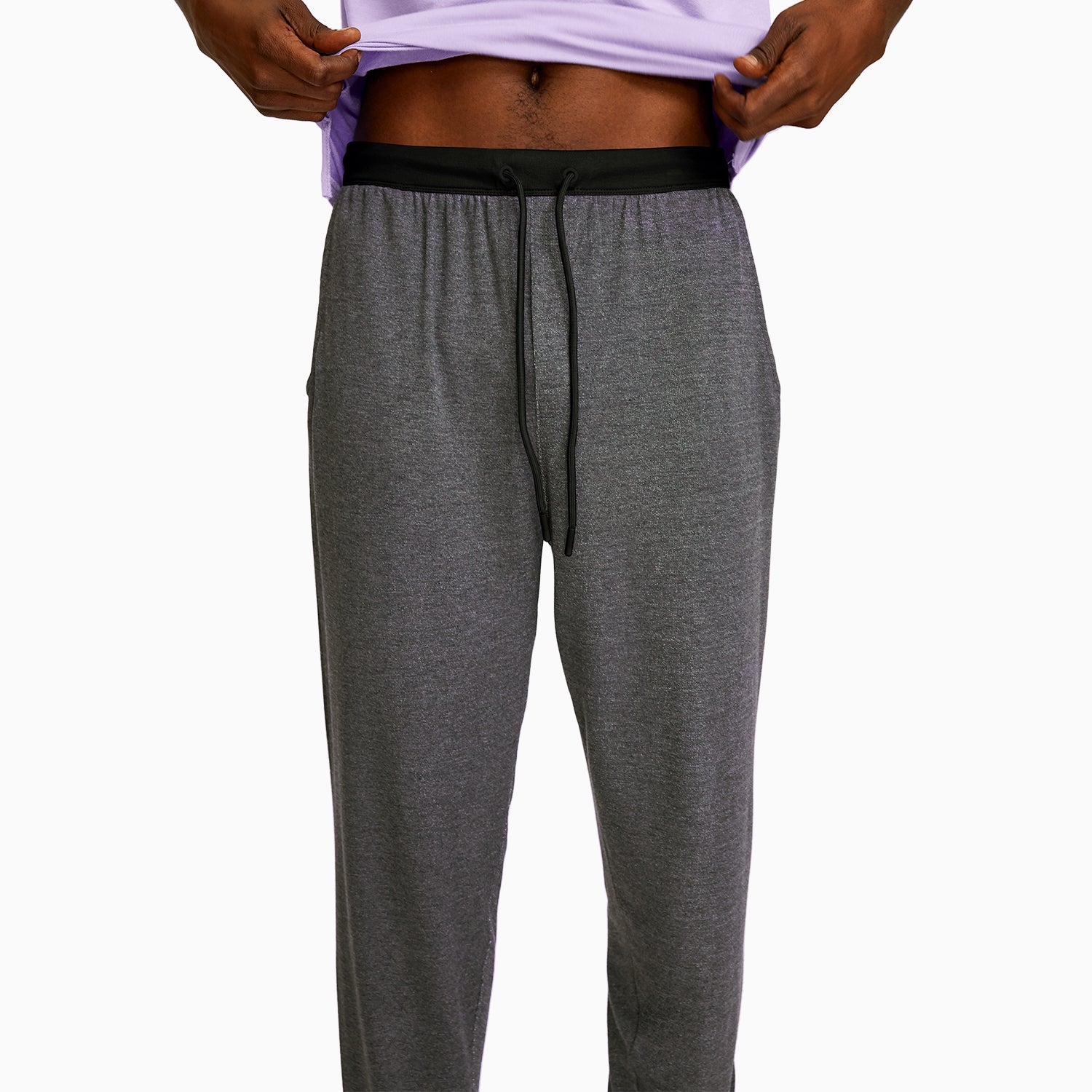 Modal French Terry Long House Shorts | Gray/Black