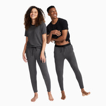 Breathable Modal French Terry Sweatpants | Gray/Black