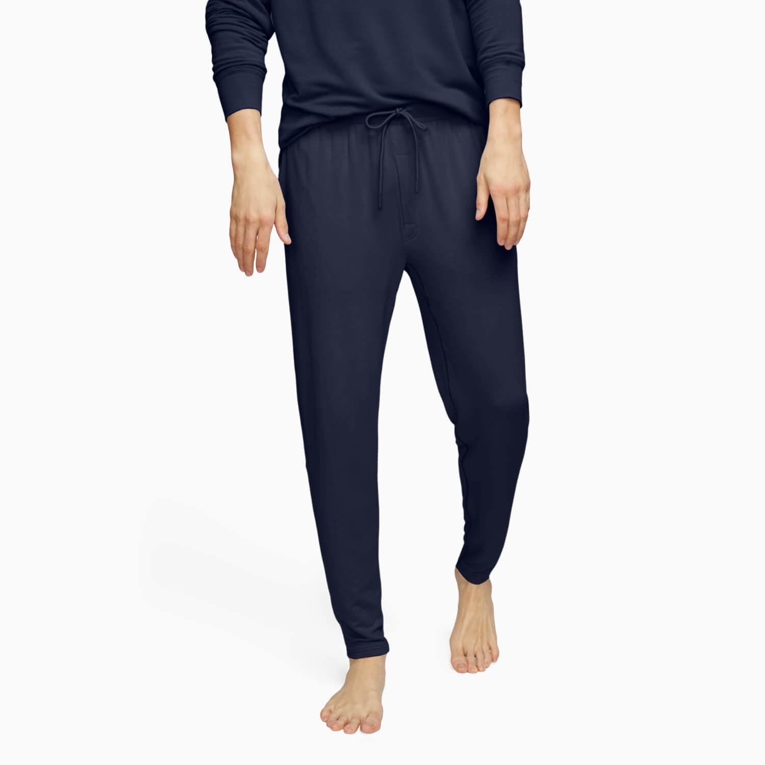 Modal French Terry Long House Shorts | Navy