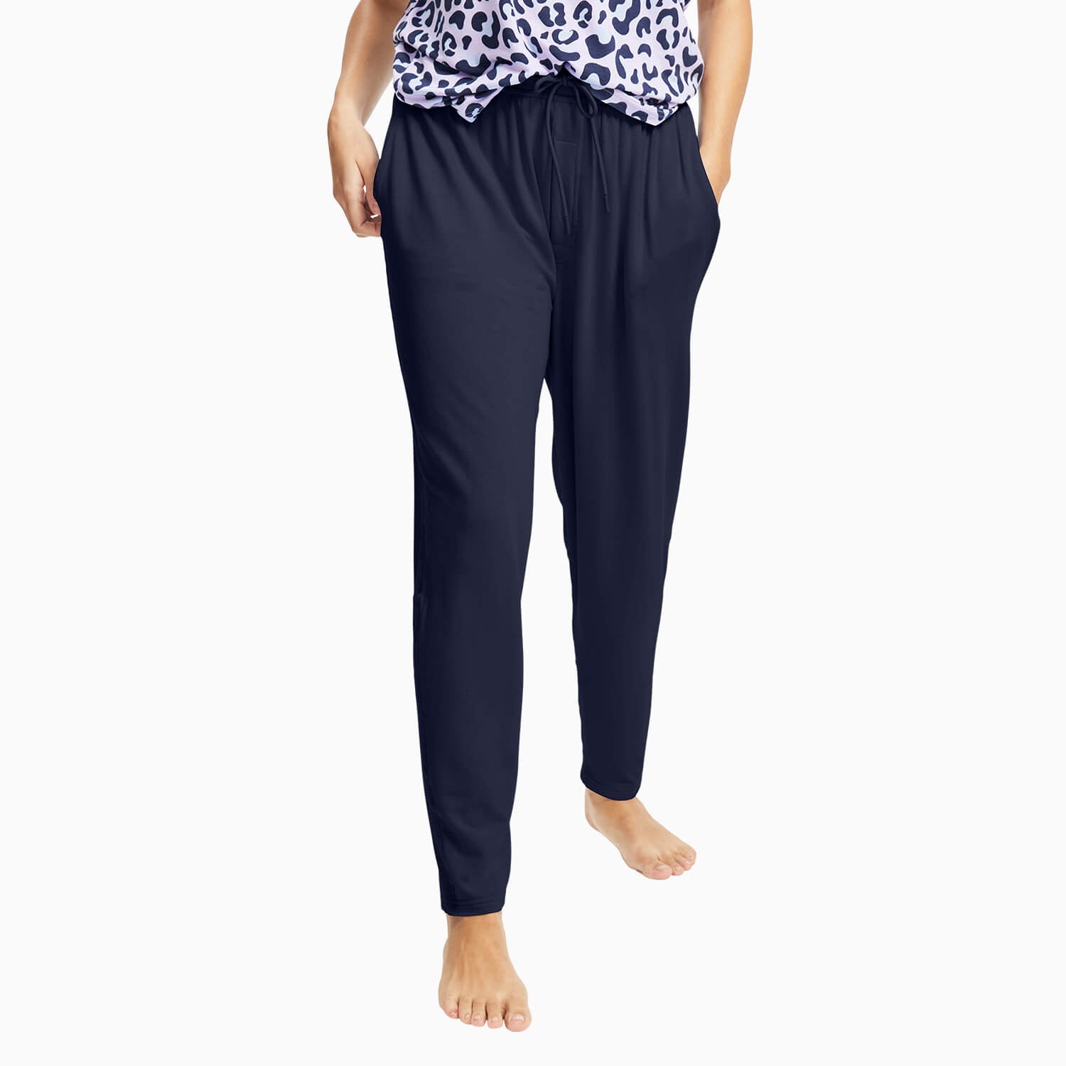 Modal French Terry Long House Shorts | Navy