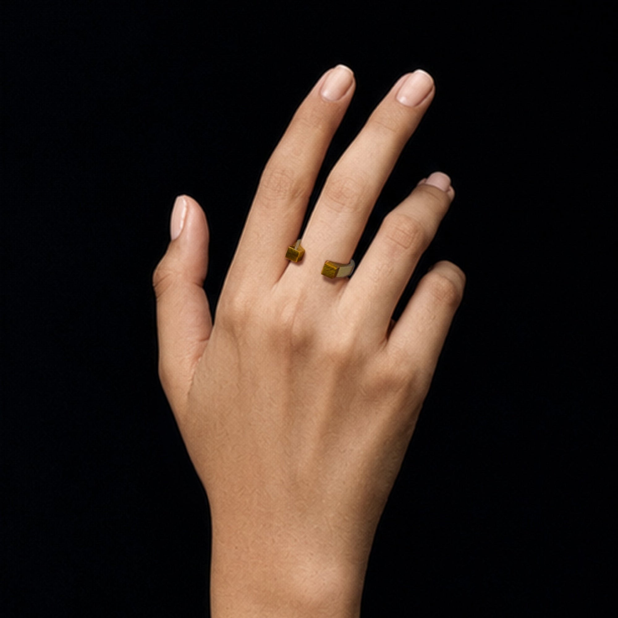 Mag Ring | Recycled Brass | Tiger's Eye