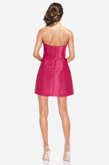 ONE33 SOCIAL | The Suri Hot Pink Strapless Mini Cocktail Dress | Pink