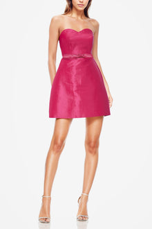 ONE33 SOCIAL | The Suri Hot Pink Strapless Mini Cocktail Dress | Pink