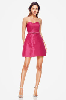 ONE33 SOCIAL | The Suri Hot Pink Strapless Mini Cocktail Dress | Pink