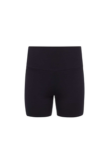 Midi Bike Short | Black Rib