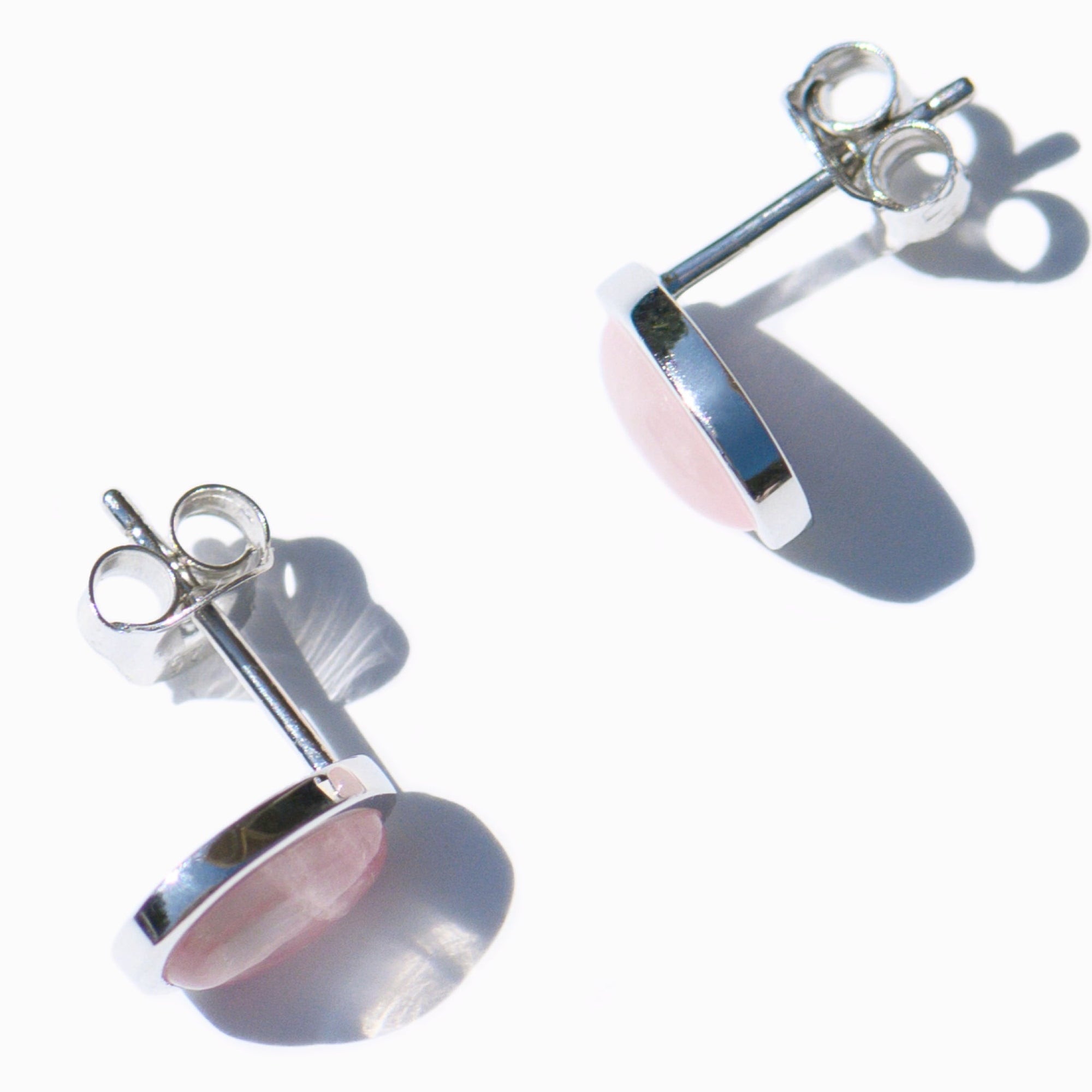 Berry Earrings | Silver | Rose Quartz