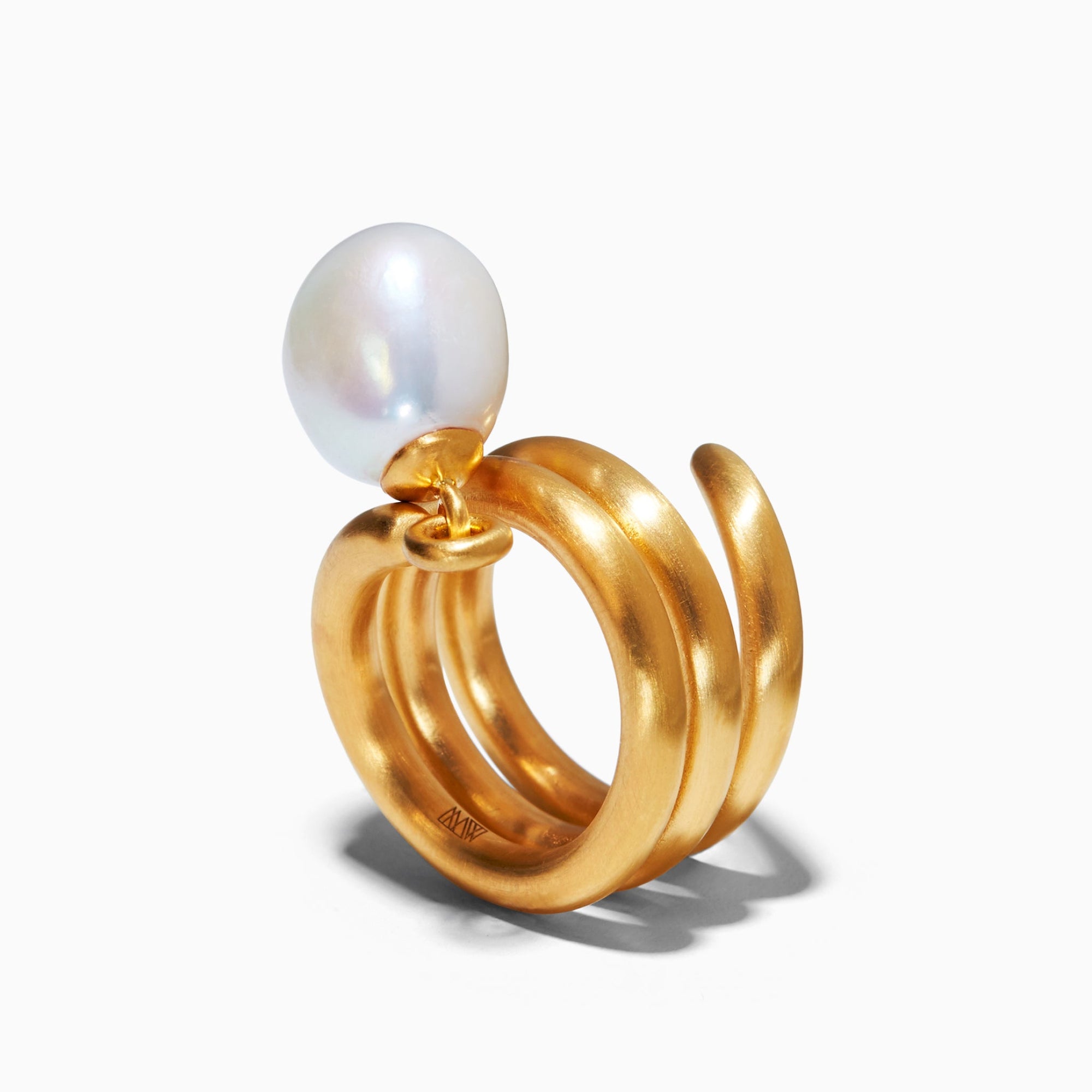 Cam Ring | 18K Gold Plated | Freshwater Pearls