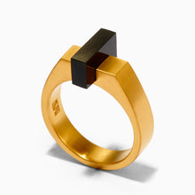 Ford Ring | 18K Gold Plated | Onyx