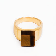 Pixel Ring | Brass | Tiger's Eye