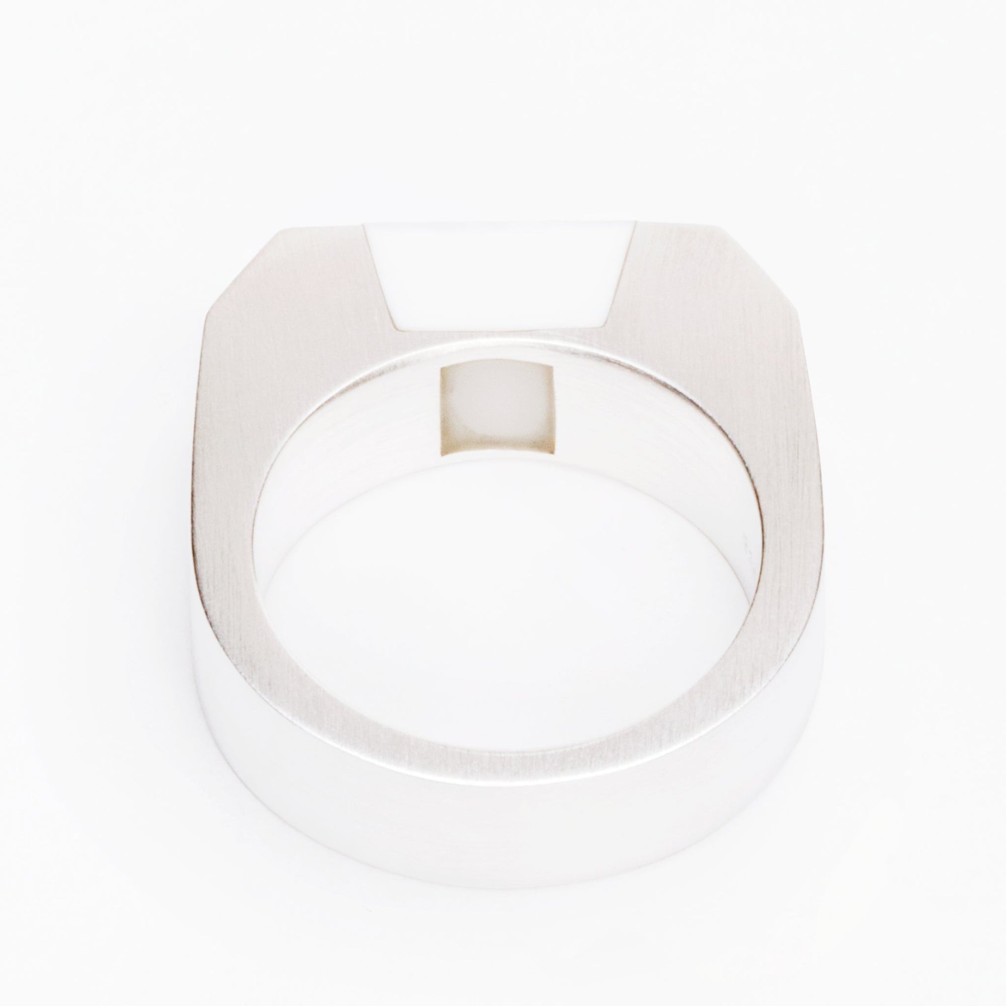 Syd Ring | Silver | White Agate