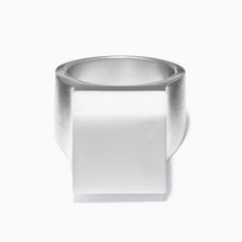 Vector Ring | Silver | White Agate