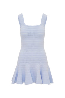 Maryanne Knit Mini Dress | Morning Sky