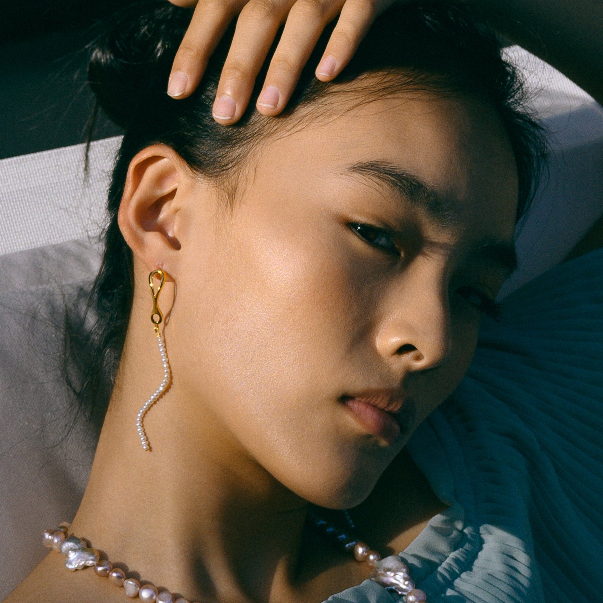 Celeste Mini Earring | 18K Gold Plated | Freshwater Pearls