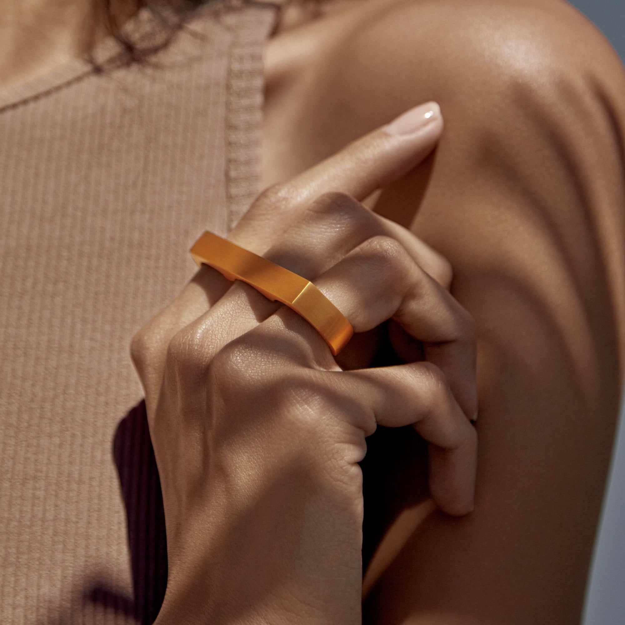 Binary Ring | 18K Gold Plated