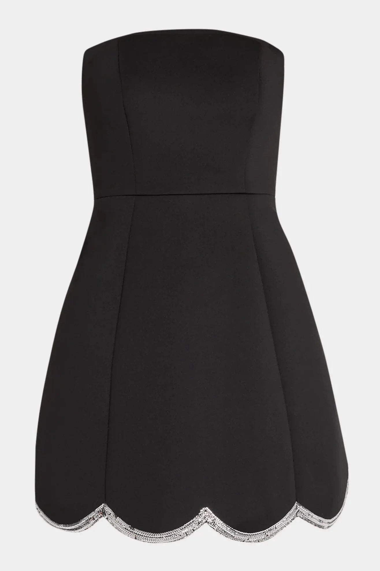 ONE33 SOCIAL | The Abigail Black Strapless Mini Cocktail Dress | Black