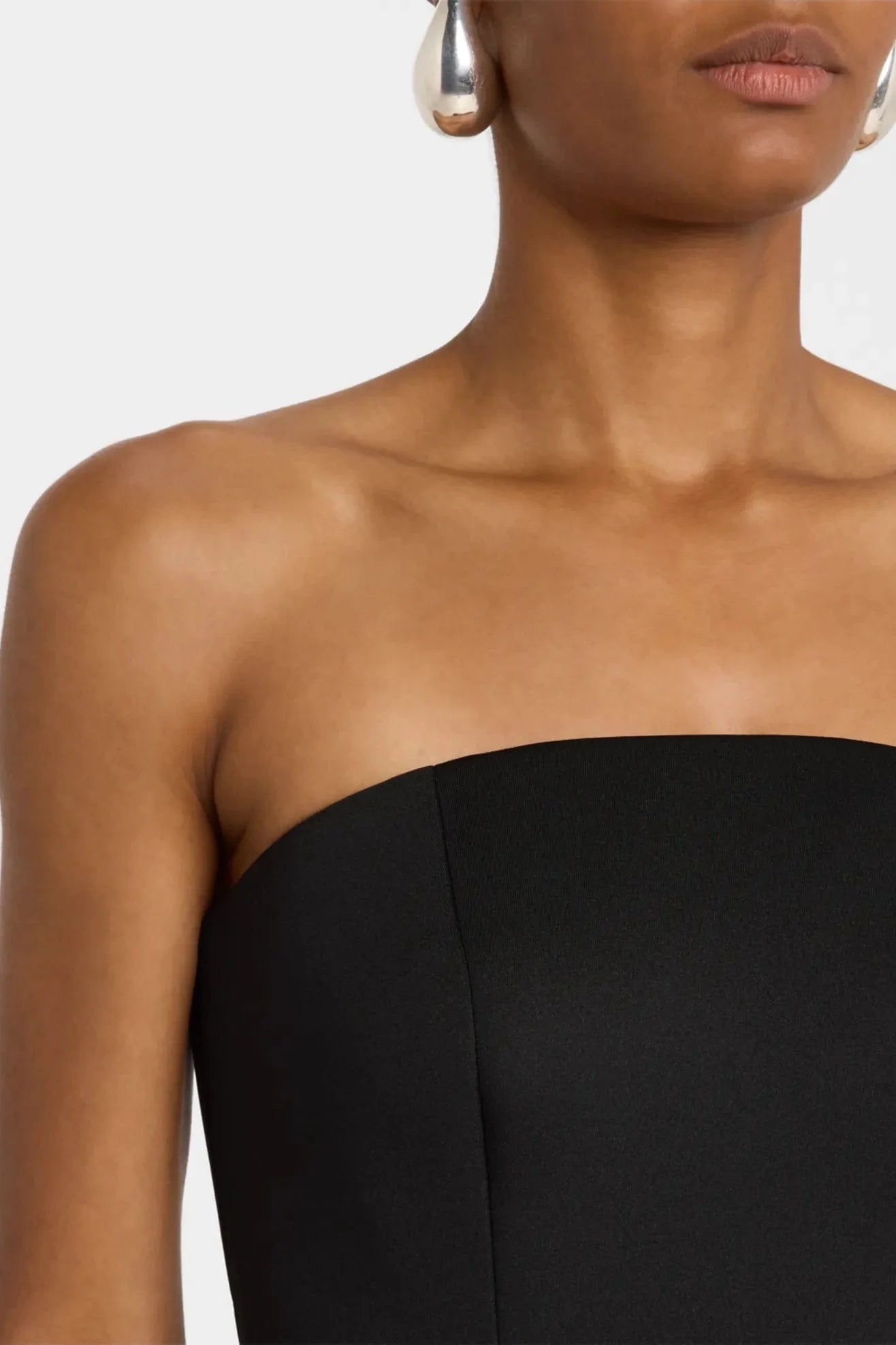 ONE33 SOCIAL | The Abigail Black Strapless Mini Cocktail Dress | Black