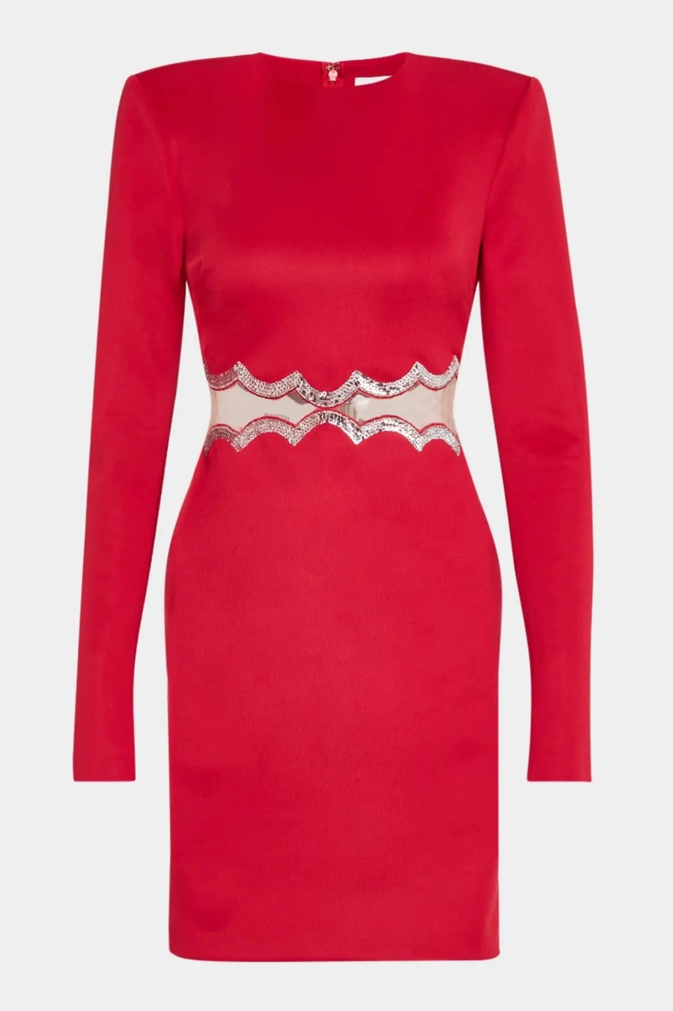 ONE33 SOCIAL | The Teagan Sequined Cutout Red Mini Cocktail Dress | Red