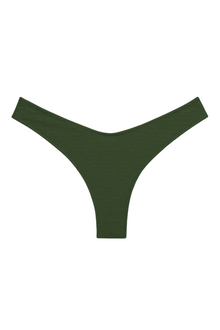 Lulu Bikini Bottom | Olive Micro Scrunch