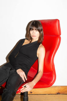 Manhattan One Shoulder Top | Black Ponte