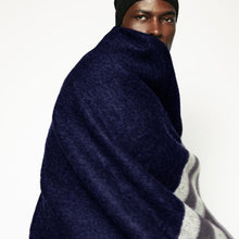 Canyon Throw | Navy / Dark Grey / Ivory