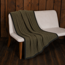 Rib Throw | Forest Green