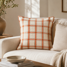 Aberdeen Euro Pillow | Ivory / Orange