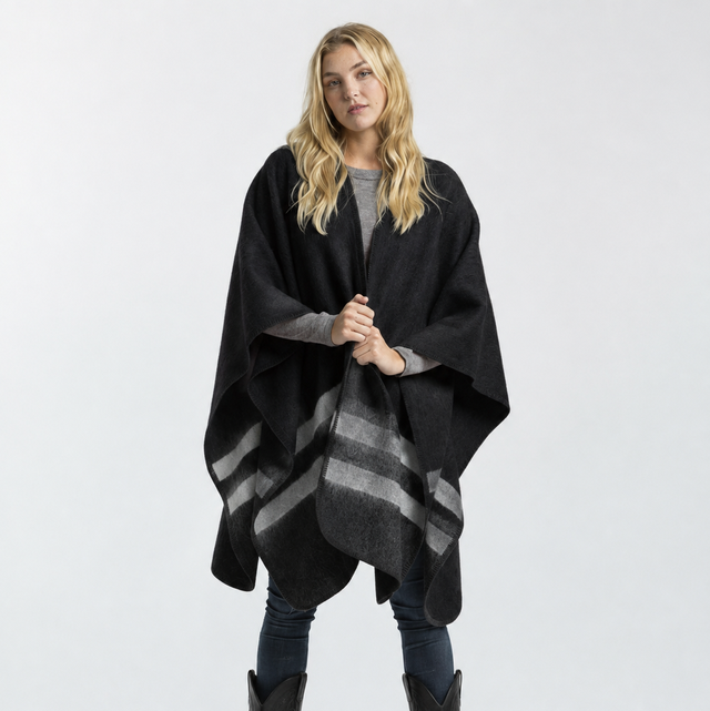 Unisex | Olsen Cape | Black / Charcoal / Light Grey