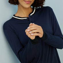 Featherweight Modal Pajama Top | Navy/Black