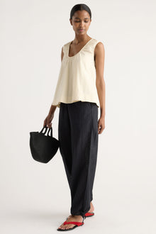 Isilda | Paloma Stretch-Waist Gingham Pant in Size Extra Small