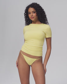 Essential String Thong | White