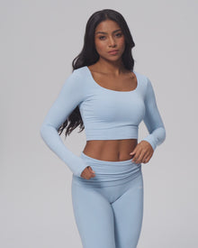 Soft Seamless Lounge Pants | Sky Blue