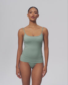 Thin Strap Tank Top | Cool Gray