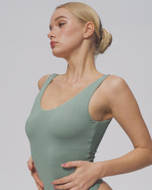 Scoop Back Bodysuit | Oat Milk