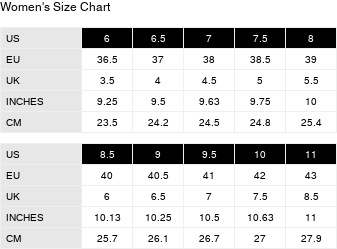 Product size guide