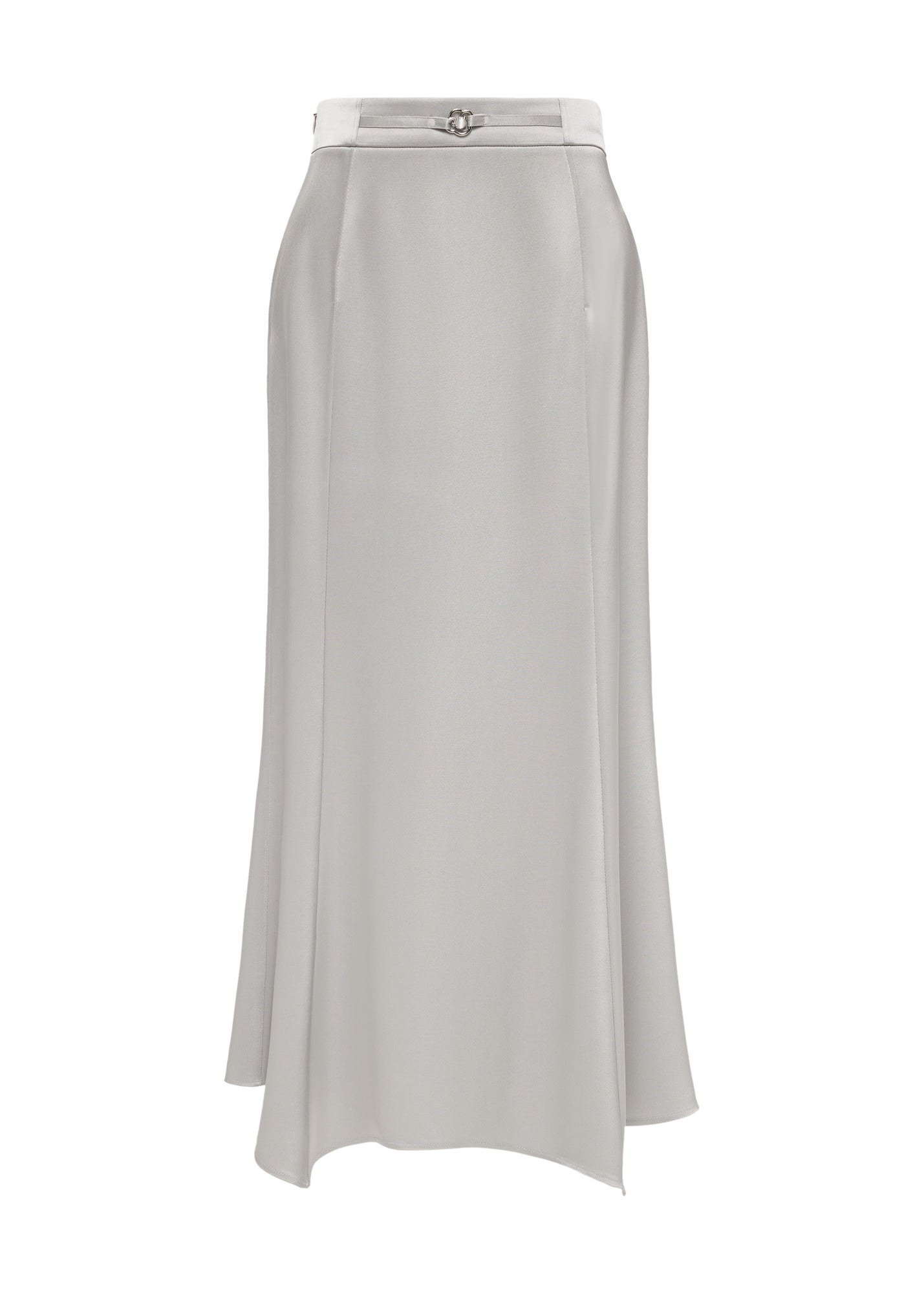 slim midi skirt | Grey