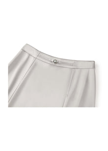 slim midi skirt | Grey