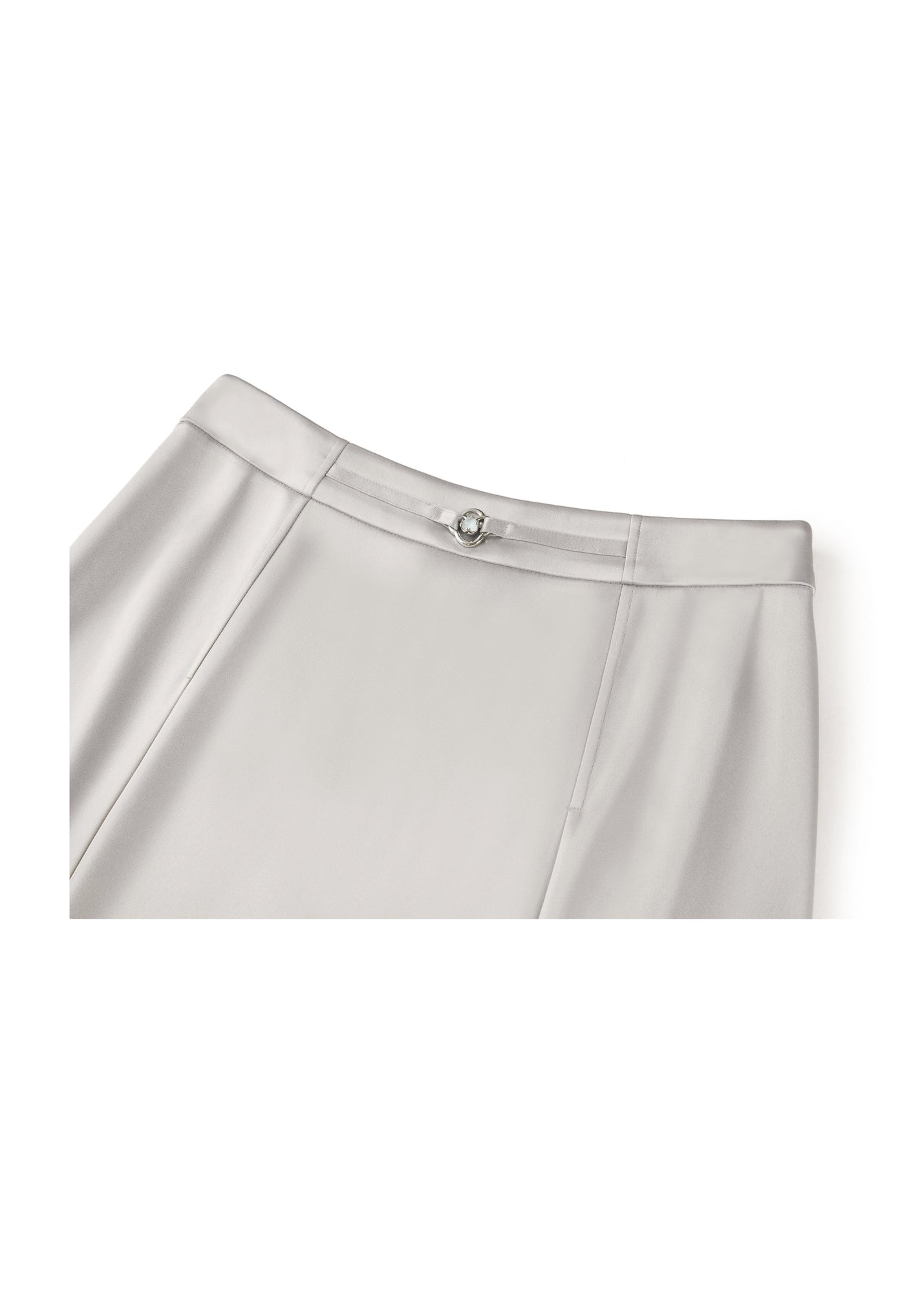 slim midi skirt | Grey
