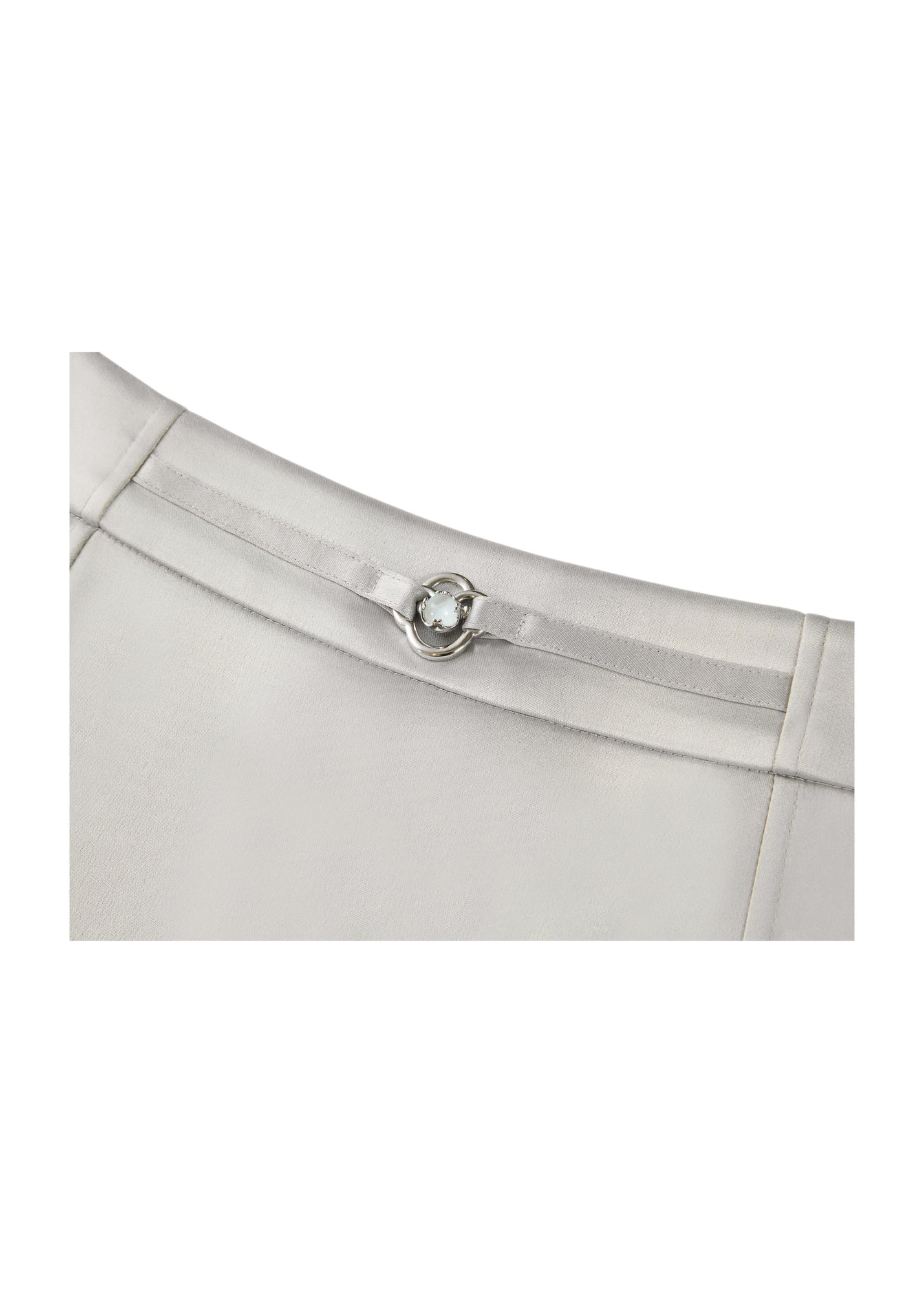 slim midi skirt | Grey