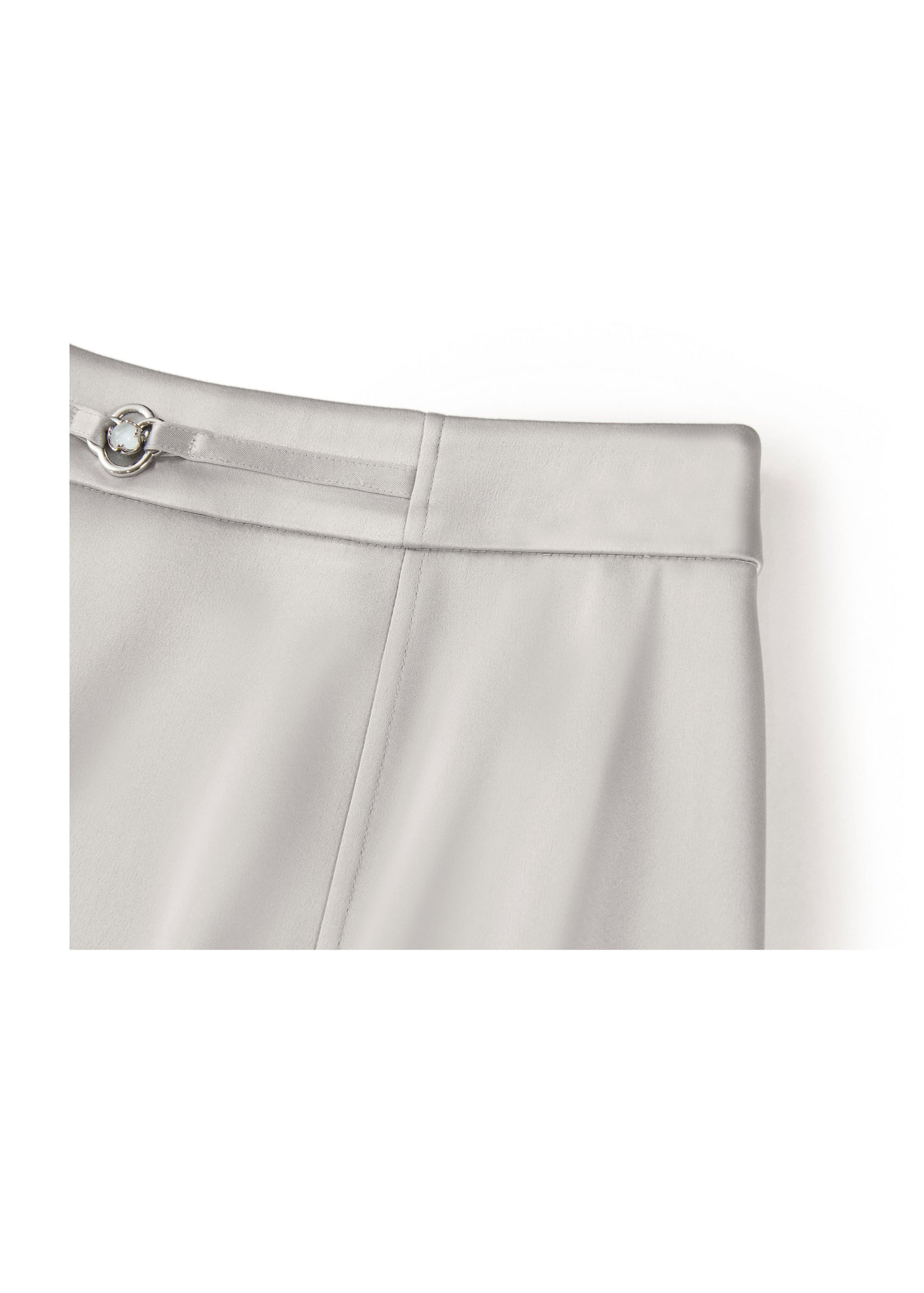 slim midi skirt | Grey