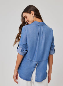 Split Back Button Down | Moonlit Haze Wash