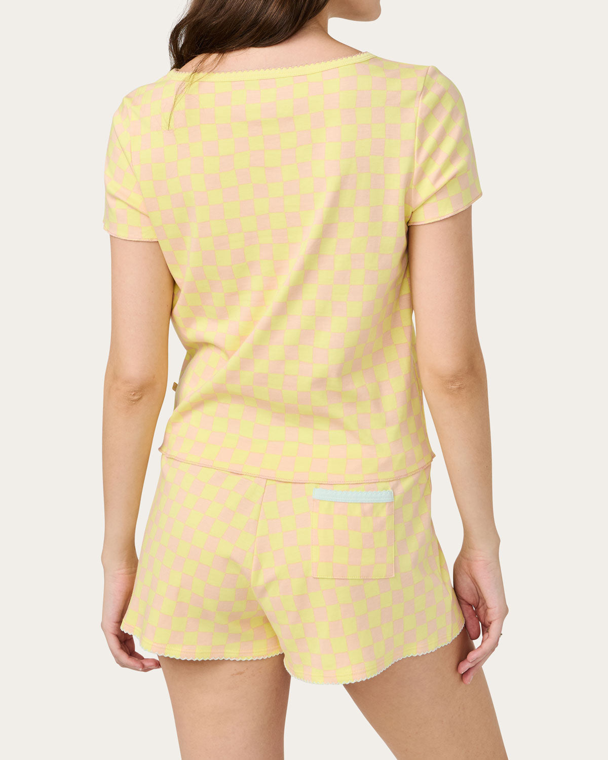 Womens | Suzie Pajama Set - Checkers | Sunkissed