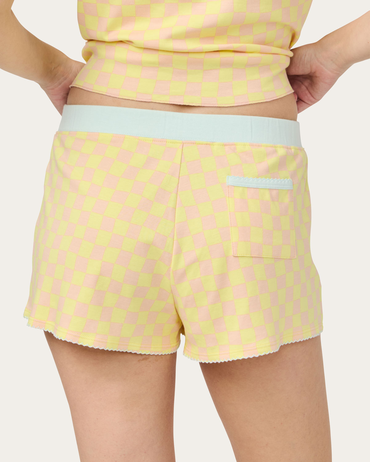 Womens | Suzie Pajama Set - Checkers | Sunkissed